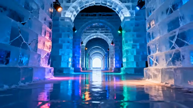  冰雕城堡光影通道72#横屏 	 