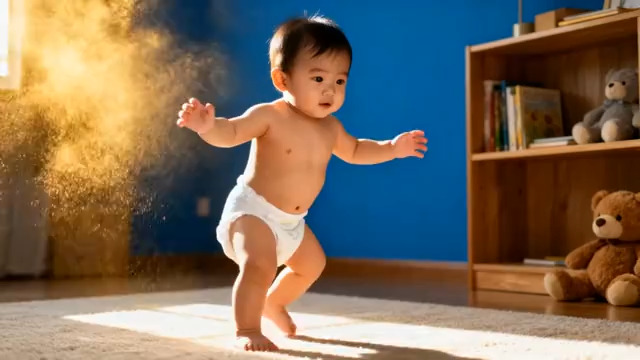  宝宝玩金色粉末44#横屏 	 