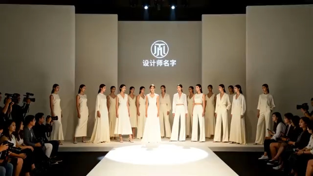  白色主题时装秀T台展示37#横屏 	 - 