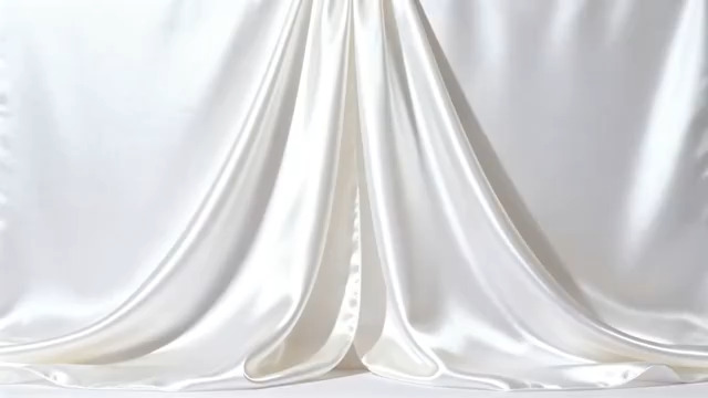  白色丝绸幕布动态背景34#横屏 	 -