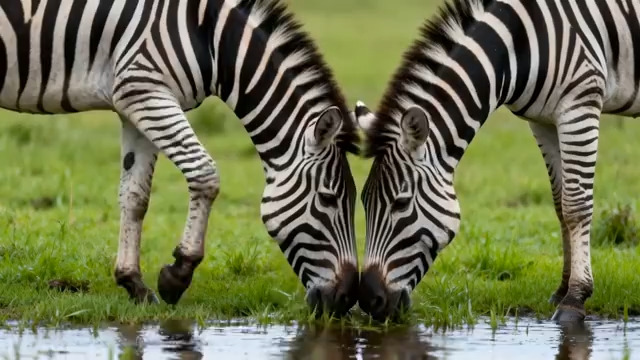  斑马群河边饮水39#横屏 	 