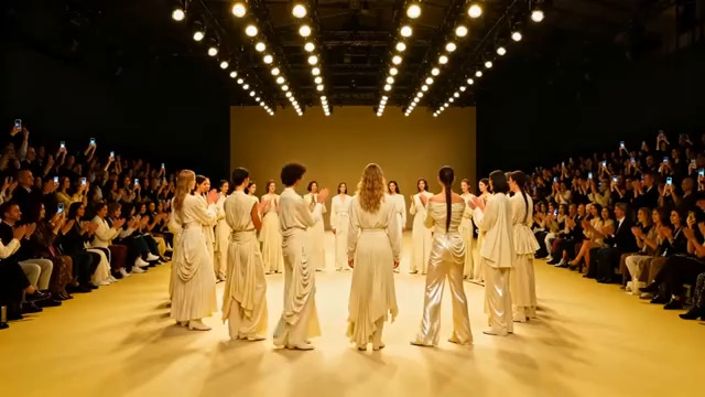  T台模特集体亮相1#横屏 	 