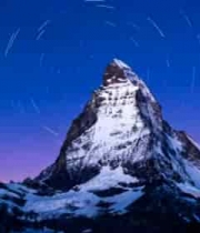  雪山夜空星轨景象627#横屏 	 