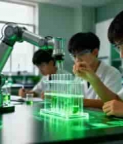  学生实验室操作机械臂实验29#横屏 	 