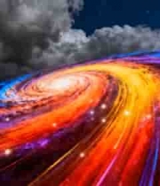  绚丽星空宇宙粒子光效背景1575#横屏 	 