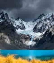  雪山湖泊自然风光1691#横屏 	 - 