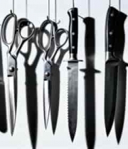  悬挂的剪刀和刀具素材1153#横屏 	 