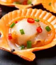  新鲜扇贝食材特写261#横屏 	 