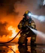  消防员室内灭火场景613#横屏 	 