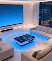  现代智能家居客厅场景451#横屏 	 