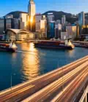  香港城市风光与跨海桥梁2858#横屏 	 -
