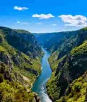  峡谷河流自然风光全景631#横屏 	 