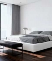  现代简约风格卧室素材2496#横屏 	 