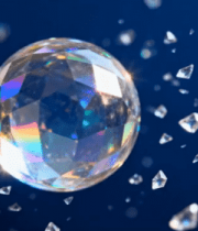 钻石球体与散落钻石素材2852#横屏 