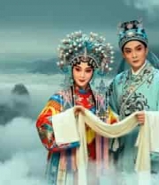  戏曲演员古装扮相表演画面1818#横屏 	 -