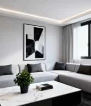  现代简约风格客厅室内场景(1)2322#横屏 	 