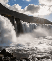 然风光瀑布流水景象4#横屏 