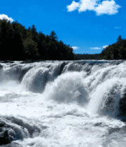 自然景观瀑布实拍素材2336#横屏 