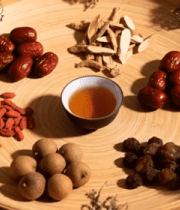 中式养生食材与茶饮特写2296#横屏 