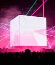  舞台现场激光效果人群画面2034#横屏 	 