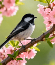 头小鸟与盛开樱花(1)328#横屏 