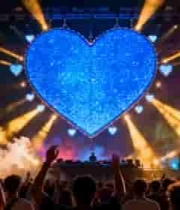  舞台灯光下的音乐派对现场425#横屏 	 