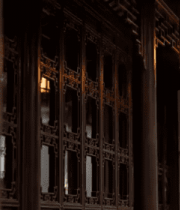 式古建筑走廊灯笼景观186#横屏 