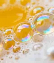  微距下彩色泡沫液体画面1129#横屏 	 