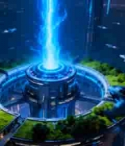  未来城市科技建筑空中视角1151#横屏 	 