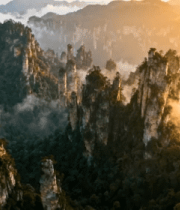 张家界武陵源群山自然风光4035#横屏 