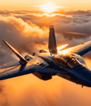 战斗机云端飞行全景5172#横屏 