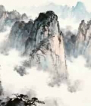  水墨风格山水风景素材162#横屏 	 