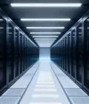  数据中心服务器机房内部景象307#横屏 	 -