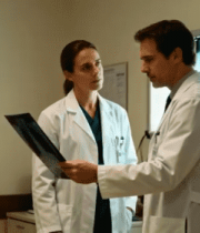 医生医院内讨论光片素材1157#横屏 