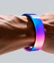  手腕佩戴炫彩手环特写1102#横屏 	 - 