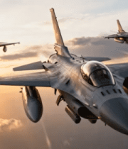 战斗机编队空中飞行1190#横屏 