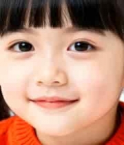  微笑小女孩近景特写747#横屏 	 