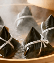 蒸笼里热气腾腾的粽子(1)3265#横屏 