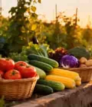  田园蔬菜丰收景象1041#横屏 	 