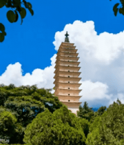 云南大理崇圣寺三塔景观2599#横屏 