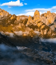 扎尕那山峰山谷自然风光3465#横屏 