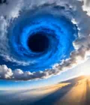  天空漩涡云层景观687#横屏 	 