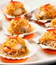  蒜蓉粉丝扇贝特写1219#横屏 	 