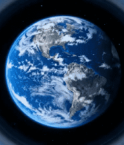 宙中的地球环绕画面3926#横屏 