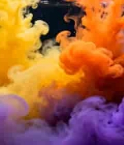  水中彩色墨水扩散画面891#横屏 	 