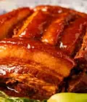  特写美味红烧肉1809#横屏 	 