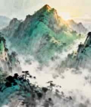  水墨山水风光素材1903#横屏 	 -