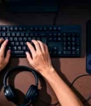  双手键盘打字办公场景1013#横屏 	 