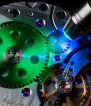  手表机械齿轮特写素材2107#横屏 	 