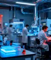  实验室科学家进行实验研究606#横屏 	 